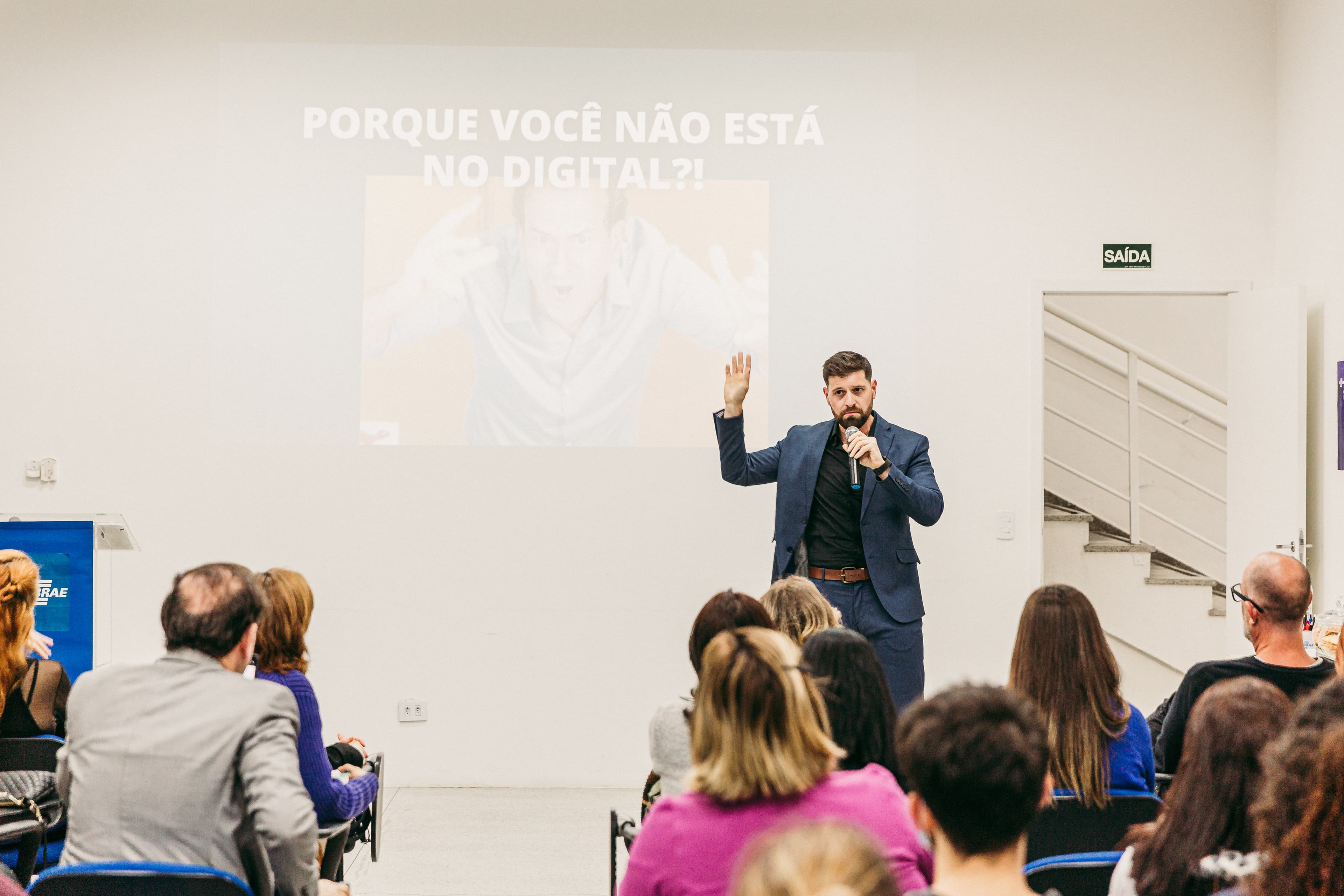 Felipe Luis Salgueiro em palestra no SEBRAE